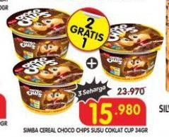 Promo Harga Simba Cereal Choco Chips Susu Coklat 34 gr - Superindo