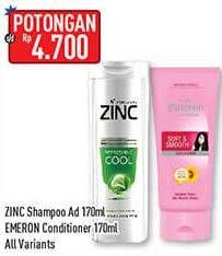 Promo Harga Zinc Shampoo/Emeron Conditioner  - Hypermart