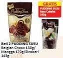 Promo Harga Nutrijell Pudding Susu Belgian Chocolate, Susu Mangga, Susu Stroberi 130 gr - Alfamart
