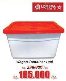 Promo Harga LION STAR Wagon Container 100000 ml - Hari Hari