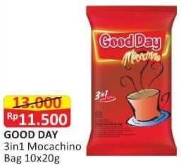 Promo Harga Good Day Instant Coffee 3 in 1 Mocacinno per 10 sachet 20 gr - Alfamart