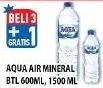 Promo Harga AQUA Air Mineral 600 ml - Hypermart