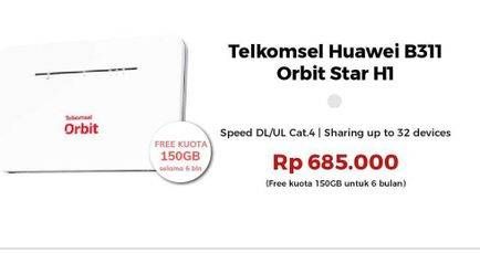 Promo Harga Huawei B311 Telkomsel Orbit Star H1  - Erafone