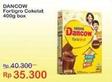 Promo Harga DANCOW FortiGro Susu Bubuk Instant Cokelat 400 gr - Indomaret