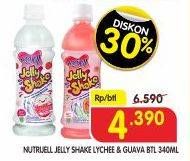 Promo Harga Nutrijell Jelly Shake Lychee, Guava 340 ml - Superindo