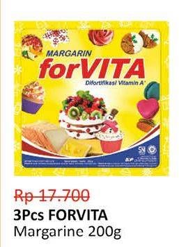 Promo Harga FORVITA Margarine per 3 sachet 200 gr - Alfamidi