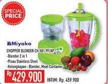 Promo Harga MIYAKO CH-501 Chopper Blender PF, AP  - Hypermart