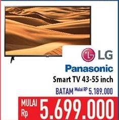 Promo Harga LG/PANASONIC Smart TV 43"-55"  - Hypermart