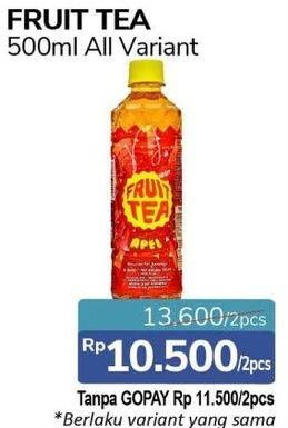 Promo Harga SOSRO Fruit Tea Apple 500 ml - Alfamidi