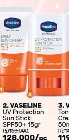 Promo Harga VASELINE Daily Sun Care Sun Stick SPF 50 15 gr - Guardian