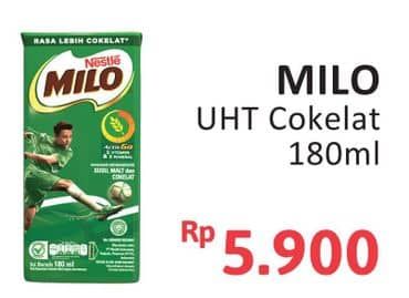 Promo Harga Milo Susu UHT 180 ml - Alfamidi