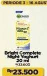 Promo Harga Garnier Light Complete Cream Night Yoghurt Sleeping Mask 20 ml - Indomaret