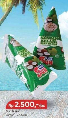 Promo Harga Sun Kara Santan Kelapa 65 ml - TIP TOP