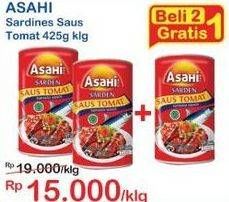 Promo Harga ASAHI Sardines Saus Tomat 425 gr - Indomaret