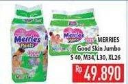 Promo Harga MERRIES Pants Good Skin S40, M34, L30, XL26  - Hypermart