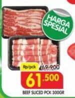 Beef Sliced 300 gr Diskon 12%, Harga Promo Rp61.500, Harga Normal Rp69.900