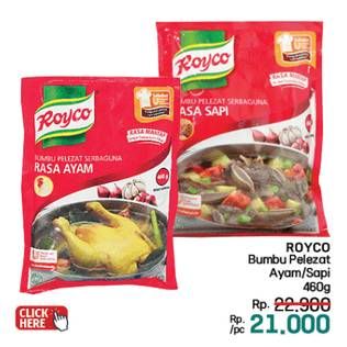 Promo Harga Royco Penyedap Rasa Sapi, Ayam 460 gr - LotteMart