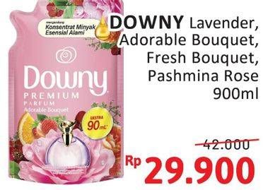 Promo Harga Downy Premium Parfum French Lavender, Adorable Bouquet, Fresh Bouquet, Pashmina Rose 900 ml - Alfamidi