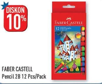 Promo Harga FABER-CASTELL Pencil 2B 12 pcs - Hypermart