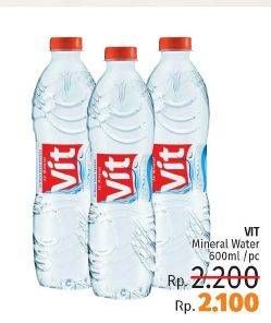 Promo Harga VIT Air Mineral 600 ml - LotteMart