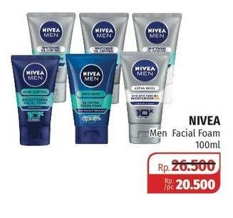 Promo Harga NIVEA MEN Facial Foam 100 ml - Lotte Grosir