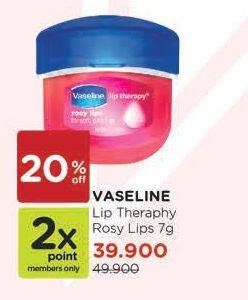 Promo Harga VASELINE Lip Therapy Rosy Lips 7 gr - Watsons