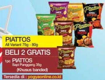 Promo Harga PIATTOS Snack Kentang All Variants 75 gr - Yogya