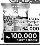 Promo Harga Save L Beras Lokal Premium per 2 pouch 5 kg - LotteMart
