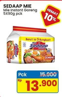 Promo Harga Sedaap Mie Goreng Original per 5 pcs 90 gr - Indomaret