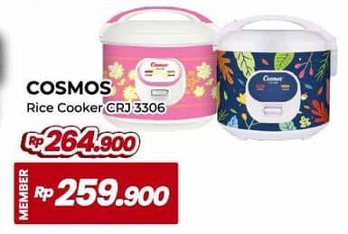 Promo Harga Cosmos CRJ 3306 Rice Cooker  - Yogya