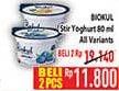 Promo Harga Biokul Stir Yogurt All Variants 80 gr - Hypermart