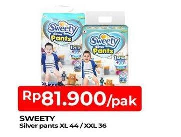 Promo Harga Sweety Silver Pants XL44, XXL36 36 pcs - TIP TOP