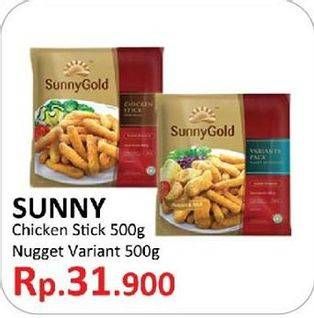 Promo Harga SUNNY GOLD Chicken Nugget/ Stick 500 gr - Yogya