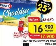 Promo Harga KRAFT Cheese Cheddar 160 gr - Superindo