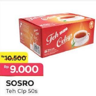 Promo Harga Sosro Teh Celup per 50 pcs 2 gr - Alfamart