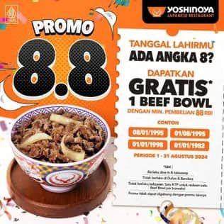 Promo Harga Promo 8.8  - Yoshinoya