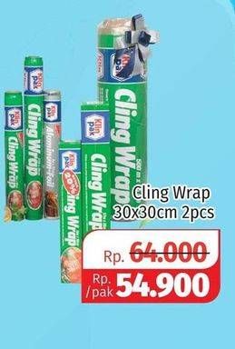 Promo Harga KLINPAK Cling Wrap 30 Cm X 30 M per 2 pcs - Lotte Grosir