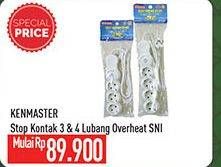 Promo Harga KENMASTER Stop Kontak F1-4 Overheat  - Hypermart