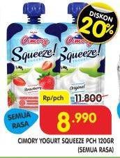 Promo Harga CIMORY Squeeze Yogurt All Variants 120 gr - Superindo