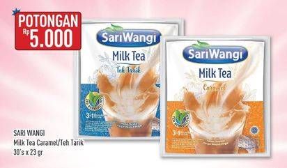 Promo Harga Sariwangi Milk Tea Caramel, Teh Tarik per 30 sachet 23 gr - Hypermart