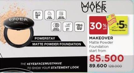 Promo Harga MAKE OVER Power Stay Matte Powder Foundation  - Watsons