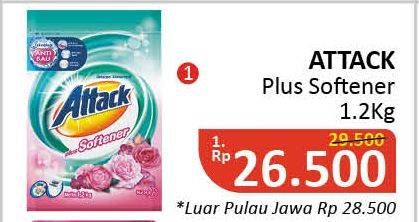 Promo Harga ATTACK Detergent Powder 1200 gr - Alfamidi