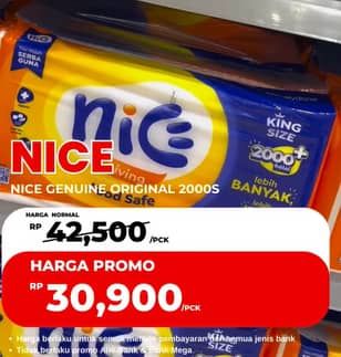 Promo Harga Nice Facial Tissue 1000 gr - Carrefour