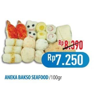 Promo Harga Aneka Bakso Seafood per 100 gr - Hypermart