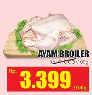 Promo Harga Ayam Broiler per 100 gr - Hari Hari