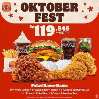 Promo Harga Burger King Paket Rame Rame  - Burger King