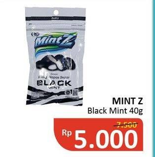 Promo Harga MINTZ Candy Chewy Mint Black Mint 40 gr - Alfamidi