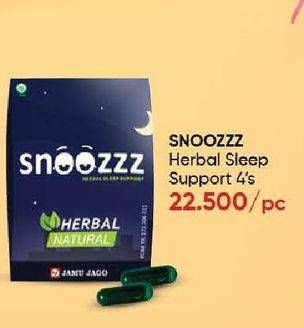 Promo Harga Snoozzz Herbal Sleep Support 4 pcs - Guardian