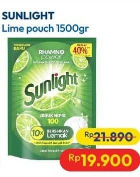 Promo Harga Sunlight Pencuci Piring Jeruk Nipis 100 1500 ml - Hypermart