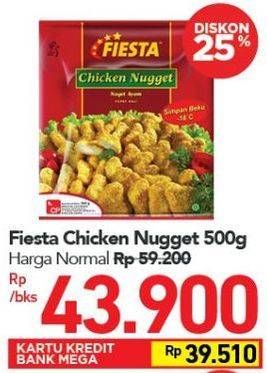 Promo Harga FIESTA Naget Chicken Nugget 500 gr - Carrefour